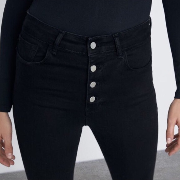 NWT Zara high rise skinny jeans - Picture 2 of 13